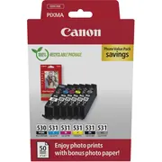 Canon Ink 6117C004 / Pgi-530/Cli-531 Multipack Bk,C,M,Y,Gy  8714574683126