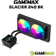 Chłodzenie wodne Gamemax Cpu Liquid Cooler  Glacier 240 Lcd Bk Black Intel, Amd 6931858754552