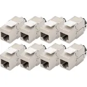 Digitus Cat 6A Keystone Modul,Geschirmt mit Kabelmanager 8 Stk  Dn-93617-8 4016032490616