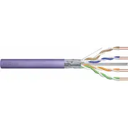 Digitus Kabel teleinformatyczny instalacyjny kat.6, F/Utp, Dca, drut, Awg 23/1, Lsoh, 305M, fioletowy, szpula  Dk-1624-Vh-305 4016032441991