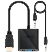 Goobay  Hdmi/Vga adapter, nickel plated 68793 Black Hdmi male Type A Vga female 15-Pin 4040849687938
