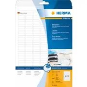 Herma Etykiety Inkprint 8830, A4, 25,4 x 8,5 mm, papier biały matowy, 5600 szt., zaokrąglone narożniki 8830  4008705088305