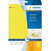 Herma Etykiety kolorowe A4, papier matowy jaskrawy żółty, 160 szt. 5144  4008705051446