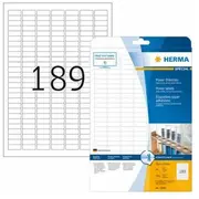 Herma Etykiety o dużej przyczepności A4, 25,4 x 10 mm, wykonane z papieru - 10900  4008705109000