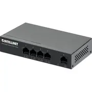 Intellinet Network Solutions 561792 łącza sieciowe Gigabit Ethernet 10/100/1000 Obsługa Poe Black  766623561792