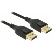 Kabel Delock Displayport - 1M Black 85658  4043619856589