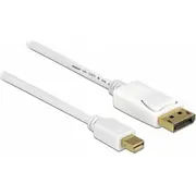 Kabel Delock Displayport Mini - 5M biały 83484  4043619834846