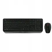 Klawiatura  mysz Cherry Jd-7000Fr-2 klawiatura Dołączona myszka Rf Wireless Black 4025112091988