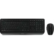 Klawiatura  mysz Cherry zestaw klawiatury Gentix Desktop/ bezprzewodowy/ Usb/ Black/ układ CzSk Jd-7000Cs-2 4025112093173