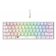 Klawiatura gamingowa Havit Kb903L Biel transparentna  Kb903Lwt 6939119028862