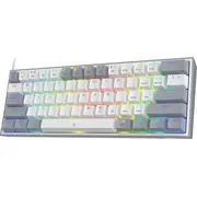 Redragon K617 Fizz Rgb white/grey  K617-Rgb white gray 6950376706799 Kl-G-Rdrg-062
