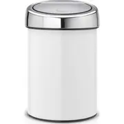 Kosz na śmieci Brabantia przycisk biały 22364488  8710755364488