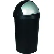 Kosz na śmieci Curver uchylny 50L Black 3253923931587 