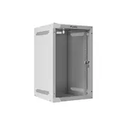 Lanberg Rack cabinet 10 wall-mount 9U/280X310 Flat pack with glass door  Wf10-2309-10S Gray 5901969416947 Szalaewis0044