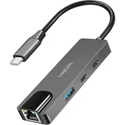 Logilink Usb3.2 Gen1 hub, 3-Port with 2.5G ethernet  Ua0432 4052792073911