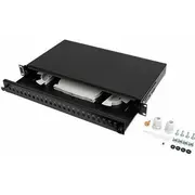 Moduł Sfp Lanberg Przełącznica światłowodowa 24Xst / 24Xfc D-Hole Rack 19 1U Czarna  akcesoria Fop1-24St-Fcb 5901969430677