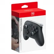 Nintendo  2 Pro Controller Black Bluetooth Gamepad Analogue / Digital 10015325 0045496321475 7B09-1Ay