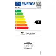 Philips  272S1M/00 27 Ips 169 75 Hz 4 ms 1920 x 1080 pixels 300 cd/m² 272S1Mh/00 8712581794989