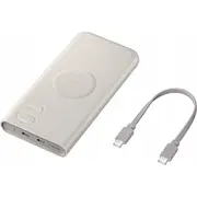 Samsung Power Bank with Wireless Quick Charge CC With Type-C to cable 0,20M, 25W, 10000 mAh, Beige Eb-U2510Xuegeu  8806095312170
