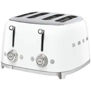 Smeg Toaster 4X4 50Style White Tsf03Wheu  8017709263409