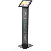 Stojak Compulocks Apex Brandme - Ustawienie do tabletu zdolny brandingu zablokowany ramka metalowa, płyta polipropylenowa Black ustawienie podłogowe Apple 10.9-Calowego iPada 10. generacja, iPad A16  140B209Apxb 810157344595
