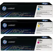 Hp 126A original Toner cartridge Cf341Ad cyan magenta yellow 3X 1.000 pages 3-Pack  Cf341A 0861123856062