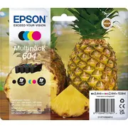 Tusz Epson 604 Multipack - 4Er-Pack Schwarz, Gelb, Cyan, Magenta original Blister mit Rf- / akustischem Alarmsignal Tintenpatrone fur Expression Home Xp-2200, 2205, 3200, 3205, 4200, 4205, Workforce Wf-2910, 2930, 2935, 2950  C13T10G64020 8715946707907