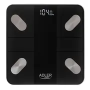 Adler  Smart Bathroom Scale Ad 8186B Maximum weight Capacity 180 kg Accuracy 100 g Body Mass Index Bmi measuring Black 5905575903440