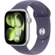 Apple Watch Series 11 Gps  Cellular 46Mm Silver Aluminiowa Case with Fioletowa Fog Sport Band - S/M Mfcp4Et/A 195950477641
