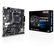 Asus  Prime A520M-K Processor family Amd socket Am4 Ddr4 Memory slots 2 Supported hard disk drive interfaces M.2, Sata Number of connectors 4 Chipset A Micro Atx 90Mb1500-M0Eay0 4718017826921