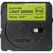 Brother Btag-G31 taśmy do etykietowania Black na Greenm  Btagg31 4977766836173