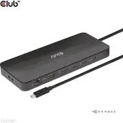 Club 3D Club3D Thunderbolt4 11-In-1 Hub  3Xthunderbolt/3Xusb St/Bu retail Csv-1581 8719214472603