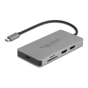 Delock Usb Type-C stacja dokująca 4K - Dual Hdmi Mst / 3.2 Sd Lan Pd 3.0  87004 4043619870042