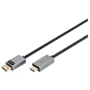 Digitus  4K Displayport Adapter Cable, Dp - Hdmi Type A Db-340202-018-S 1.8 m 4016032481249