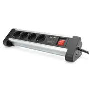Digitus  Office Power Strip Da-70614 Silver/Black 4016032443216