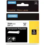 Dymo taśma etykietowa 19Mm x 5.5M White poliestrowa do trwałego opisu płaskich powierzchni 18484 