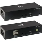 Eaton Tripp Lite Series Usb C to Hdmi over Cat6 Extender Kit with Kvm Support, 4K 60Hz, 444, Transmitter/Receiver, Usb, Poc, Hdcp 2.2, up 230 ft., Taa - Rozszerzenie dla wideo/audio Hdmi, Usb-C przez Cat 6 do 70 m zgodny z P/  B127A-1A1-Bcbh 037332258663
