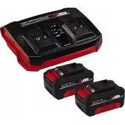 Einhell Zestaw startowy akumulatory 2X4.0Ah  ładowarka Twin 4512112 4006825655766