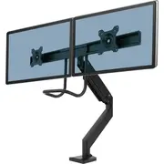 Fellowes Uchwyt biurkowy na 2 monitory do 32 Eppa z listwą 9909301  0043859781683