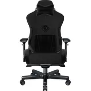 Fotel Anda Seat gamingowy materiałowy do biura T-Pro 2 Black Xl obrotowy  Ad12Xlla-01-Sb-F 6972417130585