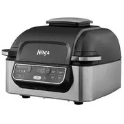 Ninja Foodi Smart Grill and Air Fryer 5.7L Dishwasher Safe Parts, Black / Silver Eu Ag301Eu  0622356232692