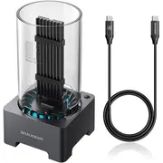 Graugear Usb 4.0 Docking Station für M.2 Nvme Ssd mit Heatsink und Lüfter  G-M2Dk-U4-40G 4260746550993