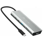 j5create Jcd401 Usb4 Dual 4K Multi-Port Hub, Silver, Wired, Usb 3.2 Gen 2 3.1 Type-C, 85 W, 10 Gbit/S, Ultra Hd  N 4712795086348