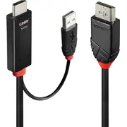 Kabel Lindy Displayport - Hdmi  Usb-A 3M Black 41500 4002888415002