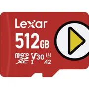 Karta Lexar Play Microsdxc 512 Gb Class 10 Uhs-I/U1 A2 V30 Lmsplay512G-Bnsng  843367137237