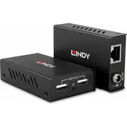 System przekazu sygnału Av Lindy 43408 przedłużacz Nadajnik i odbiornik Black  4002888434089