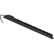 Activejet Combo 12 socket power strip 1,5M black  Combo/12Gn/1,5M/Cz 5901443111382 Lipacjlis0008