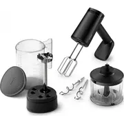 Philips Series 5000 hand mixer Hr3781/20, 3-In-1, 5 Speed Settings, 500W, Black  Hr3781/20 8720389024658