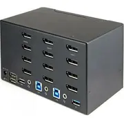 Startech.com 2 Port Quad  Displayport Kvm - 4K 60Hz Uhd Hdr Dp 1.2 Umschalter Audio Hotkey Taa S55125992 0065030881777