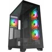 Rampage Hydra V1 Pc Case 4X Usb C/Usb A Argb Fan  Hub, Black Hydrav1-Black 8680096129582